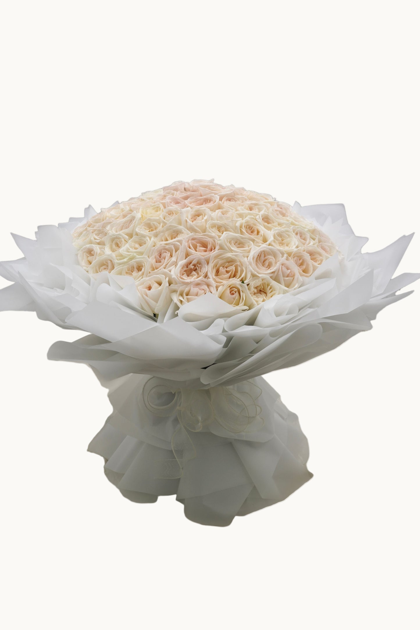 White Lychee Rose Bouquet