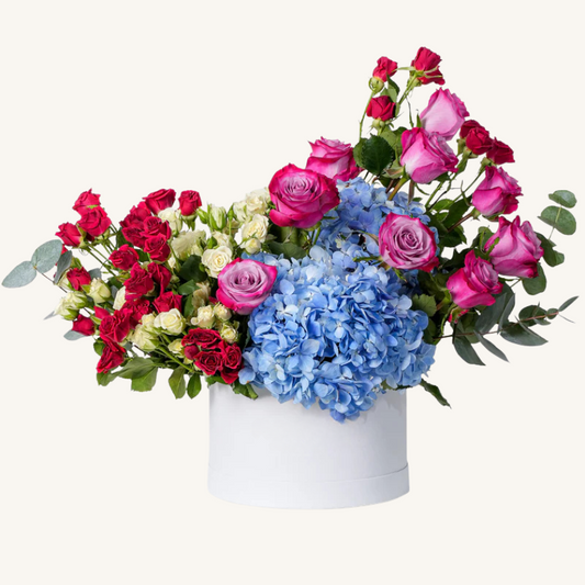 Baby Florence Blue Hatbox