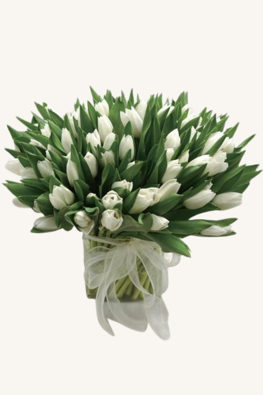 Morning kiss | tulip vase bouquet