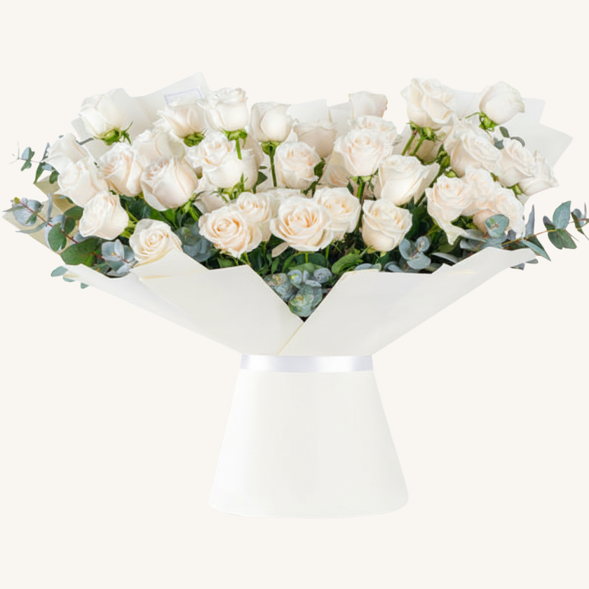 Anniversary 50 White Roses