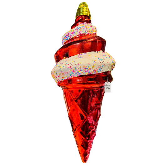 Christmas Ice Cream Cone Decoration