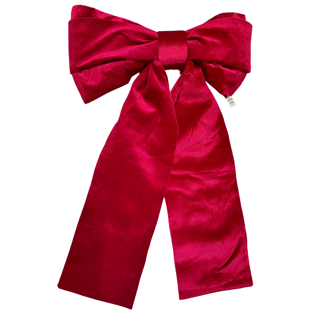 Luxury Red Velvet Christmas Bow
