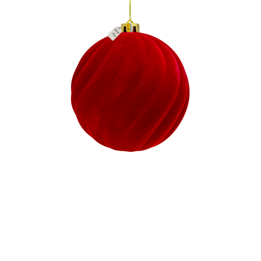 Red Velvet Christmas Baubles