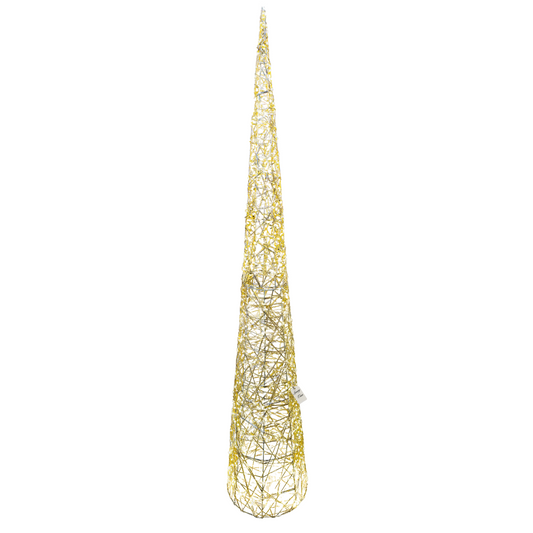 Golden Cone Tree Decoration
