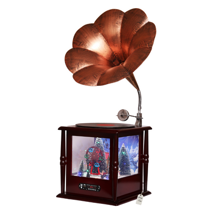 Bluetooth Christmas Gramophone with Snowfall