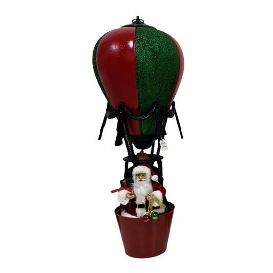 Santa Hot Air Balloon with LED