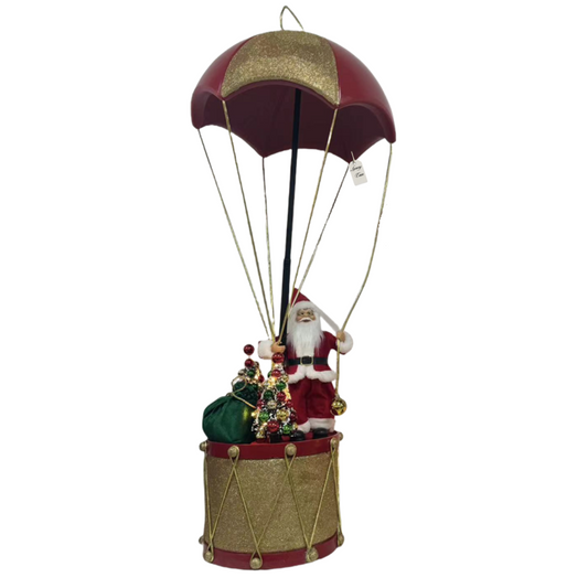 Santa Parachute Drum Decoration