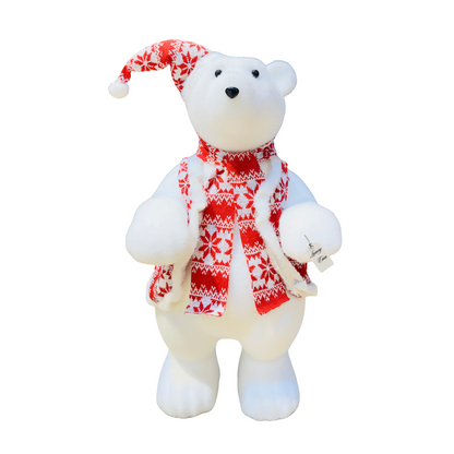Bear Figurine with Scarf & Coat
