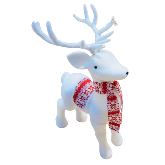 Reindeer with Antlers & Scarf