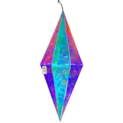 Geometric Multicolor Diamond Light Decoration