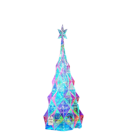 Geometric Multicolor Christmas Tree Decoration