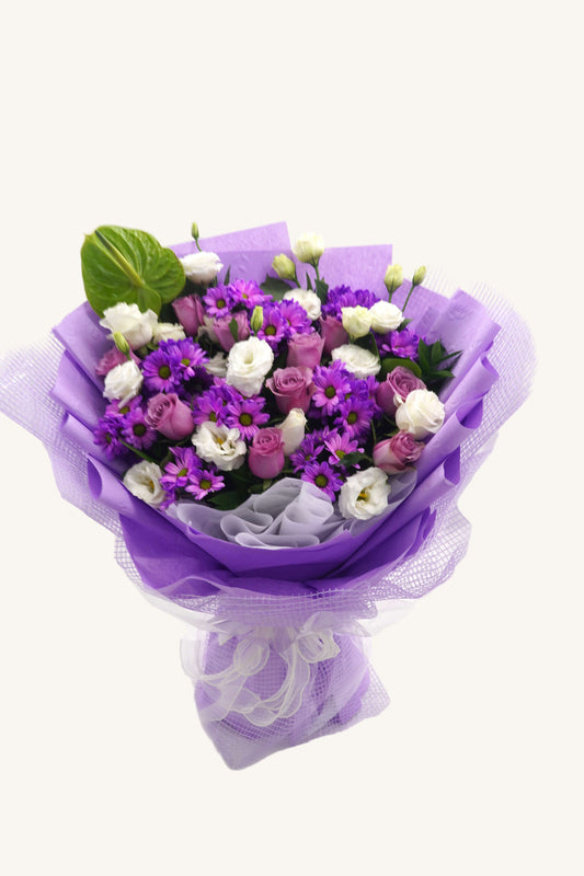 Purple Poetry | Mixed Rose Bouquet