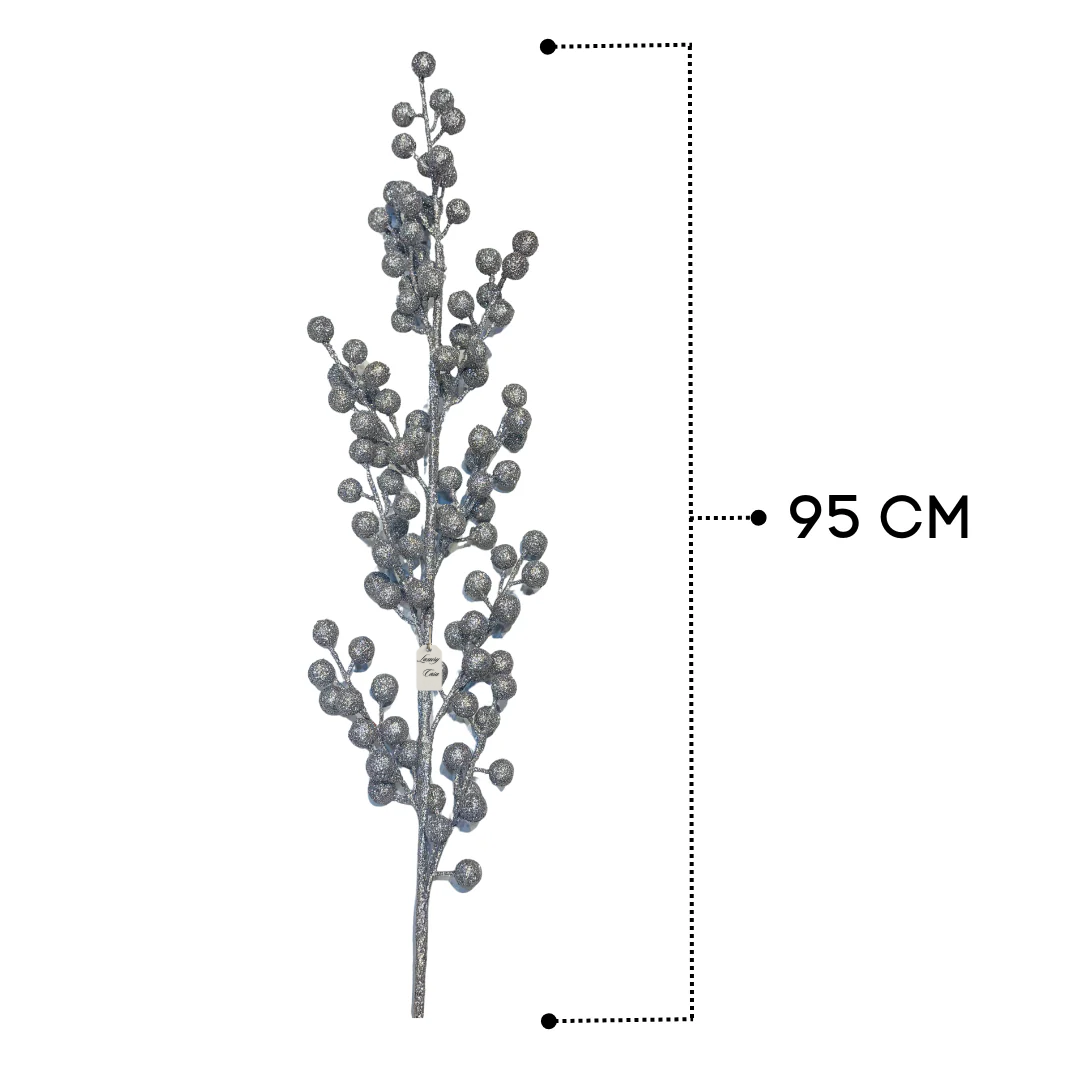 Christmas Silver Berry Stem Decoration
