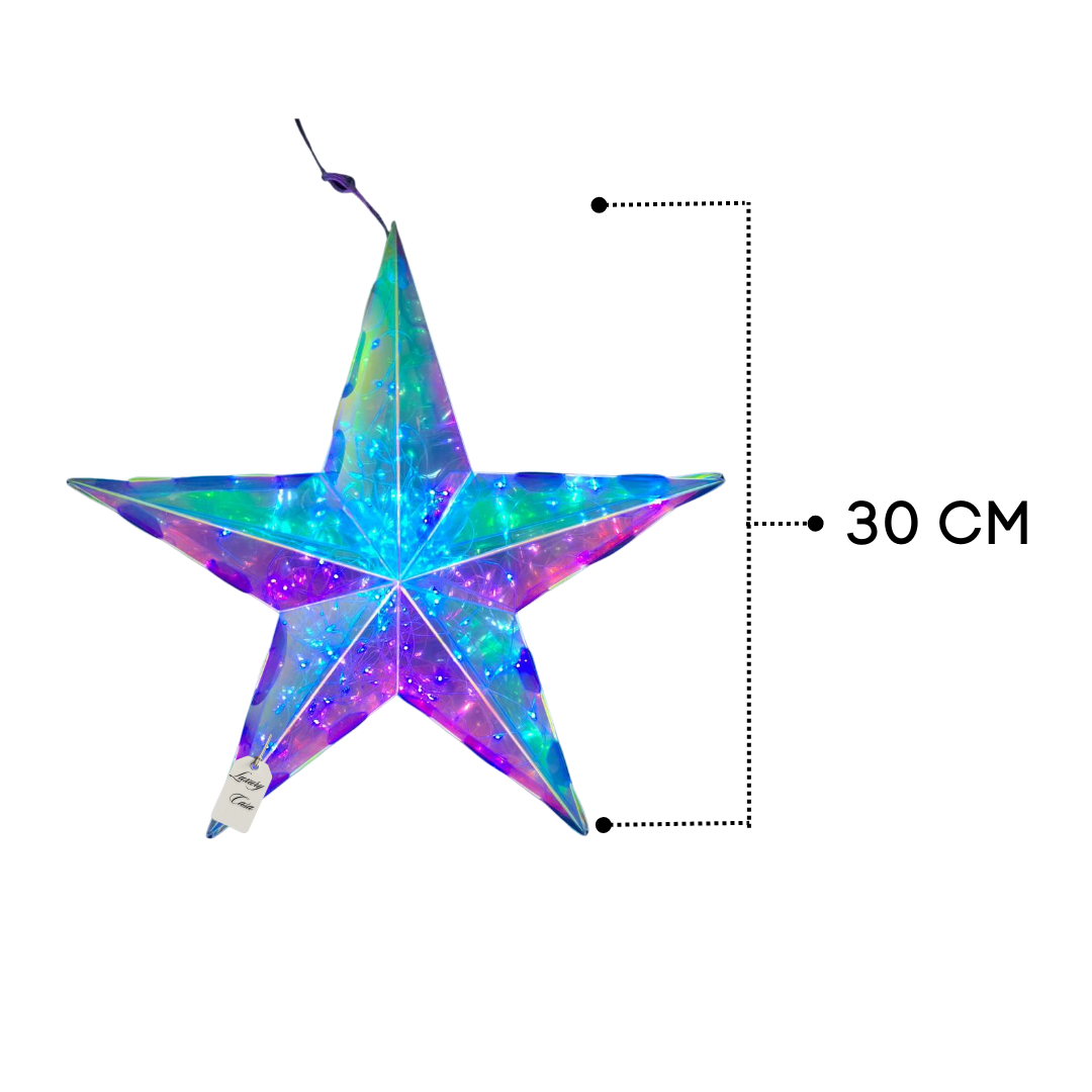 Geometric Multicolor Star Light Decoration
