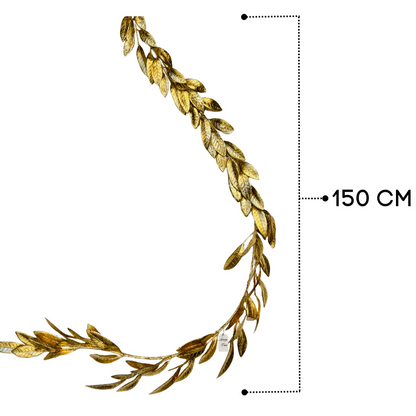 Christmas Gold Leaf Garland Decoration