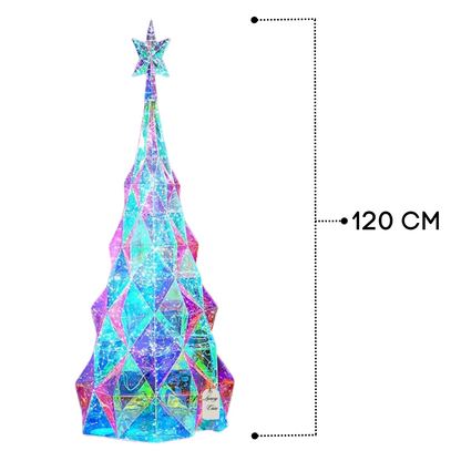 Geometric Multicolor Christmas Tree Decoration