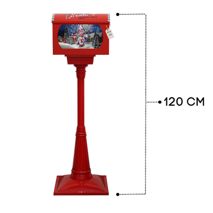 Christmas Musical Standing Mailbox with Snowfall
