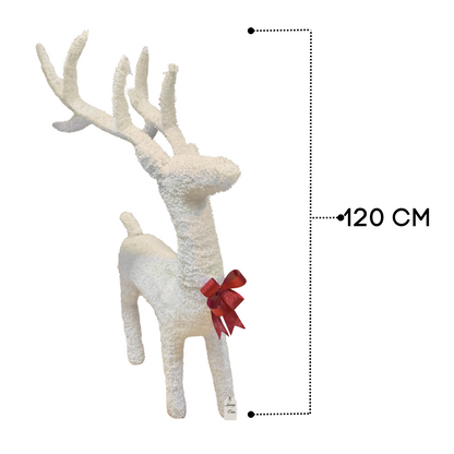 White Reindeer Décor