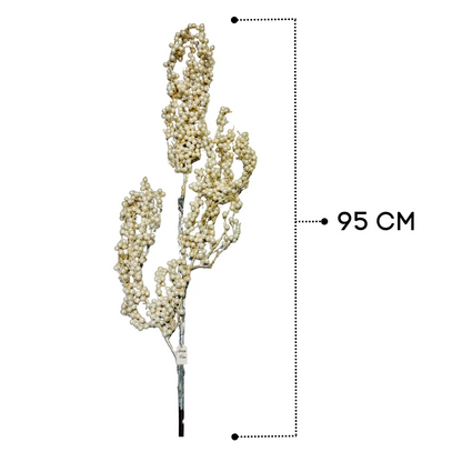 Christmas White Berry Stem Decoration