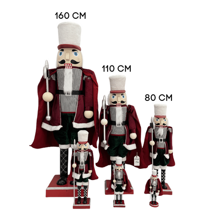 Red & White Christmas Nutcracker