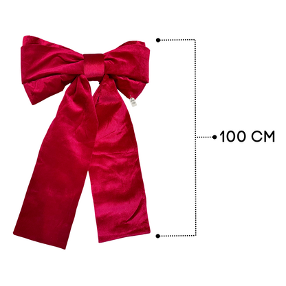 Luxury Red Velvet Christmas Bow