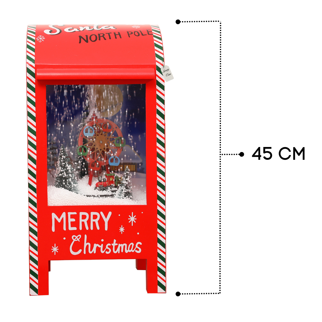 Christmas Musical Mailbox with Snowfall