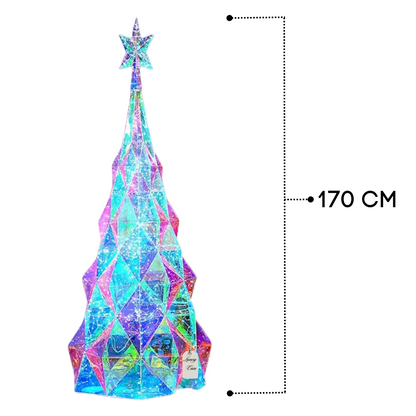 Geometric Multicolor Christmas Tree Decoration