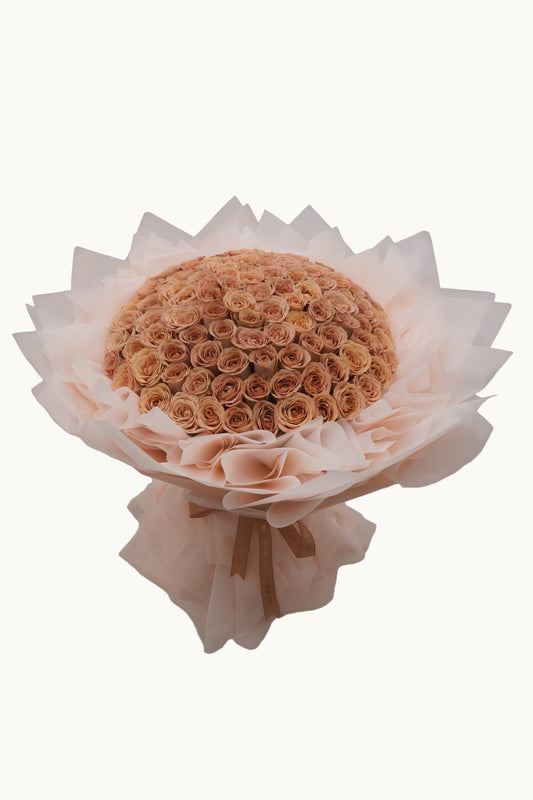 Sweetheart Cappuccino | 100 Cappuccino Roses