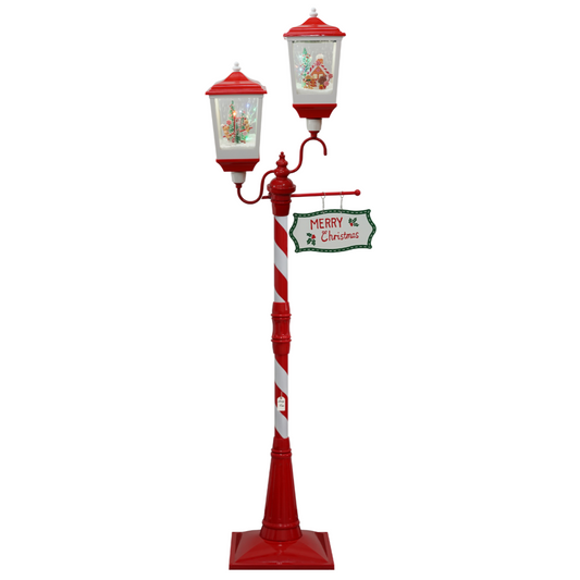 Christmas Musical Lamp Post with Snowfall