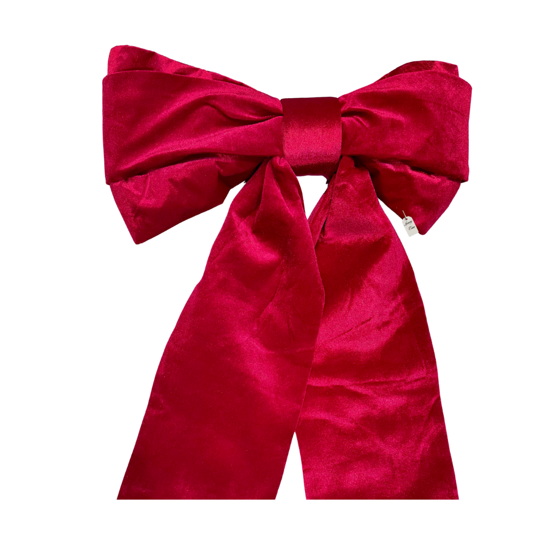 Luxury Red Velvet Christmas Bow