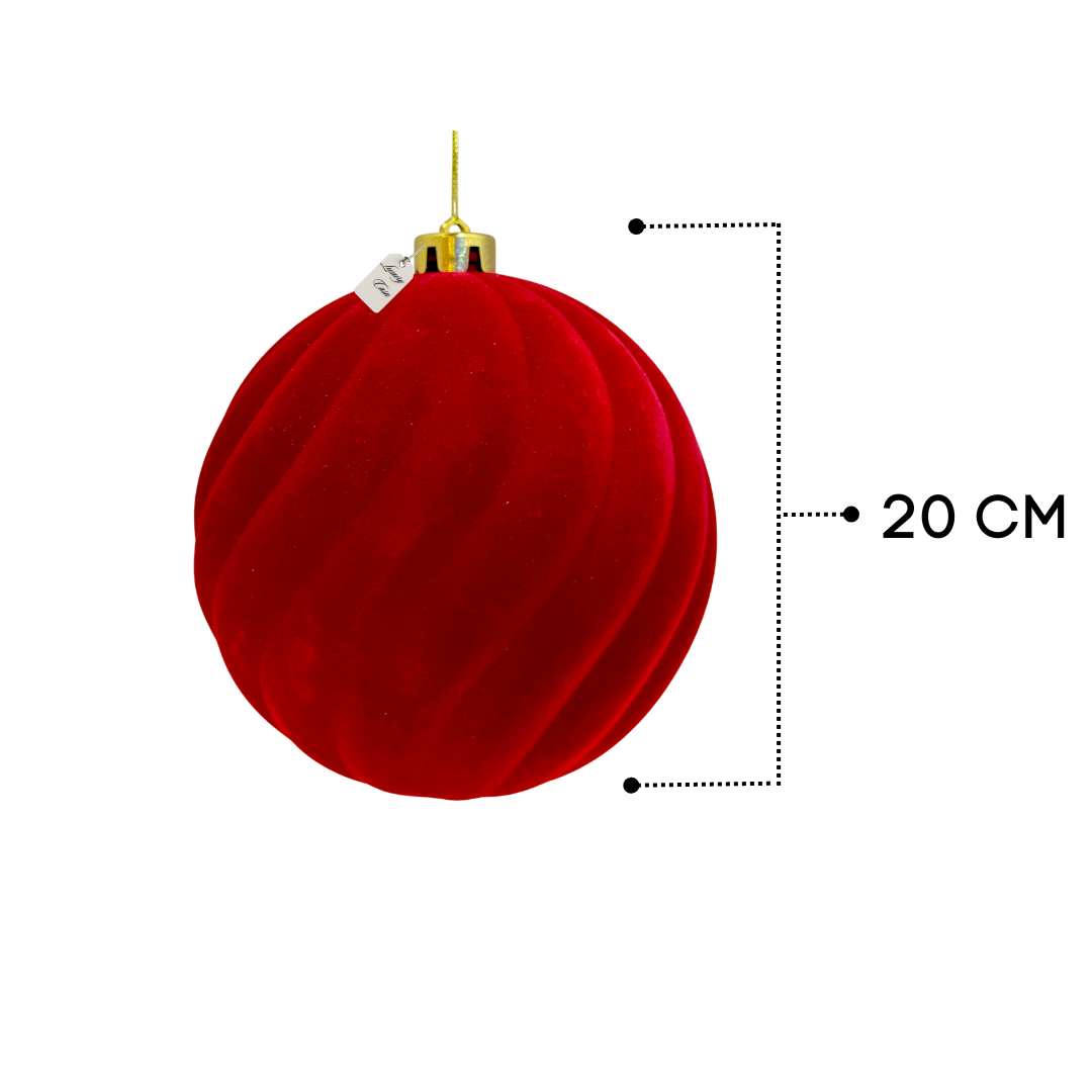 Red Velvet Christmas Baubles