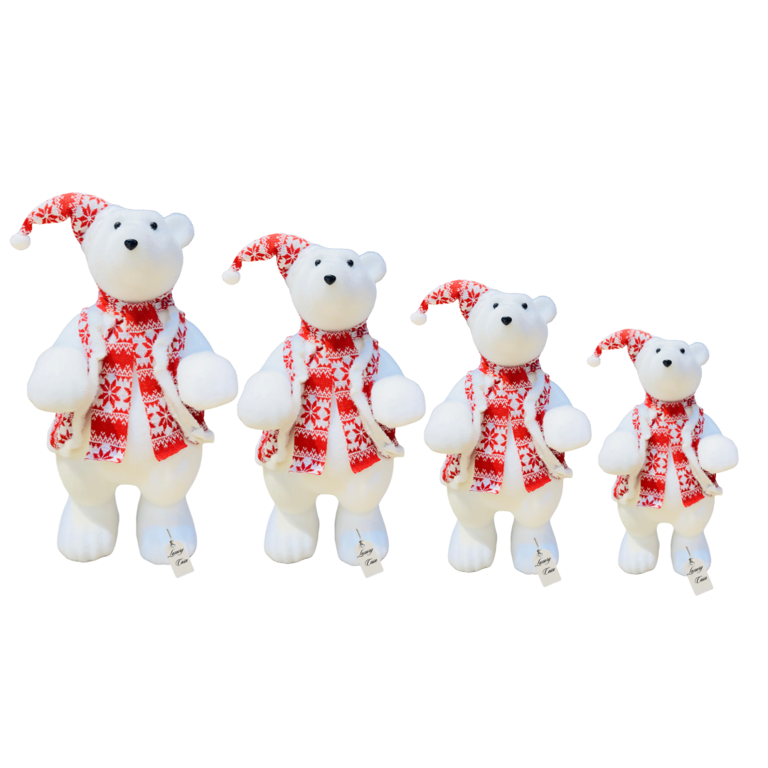 Bear Figurine with Scarf & Coat