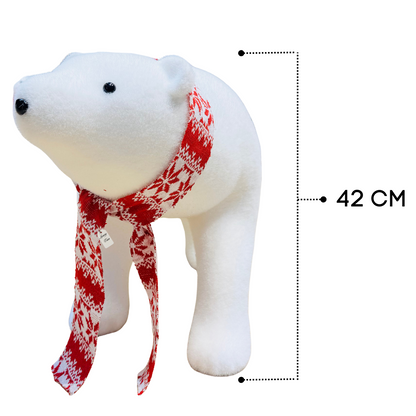 Polar Bear with Scarf