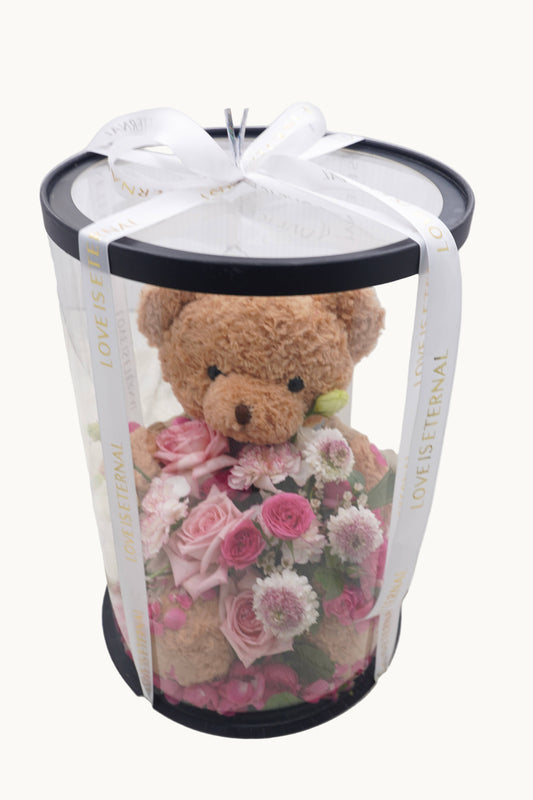 Goodnight Bear | Bear Bouquet Gift Box With 2 Balloons