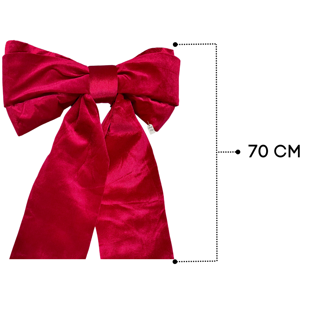 Luxury Red Velvet Christmas Bow