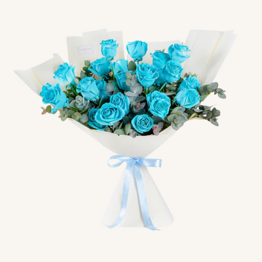 Anniversary 25 Tiffany Blue Roses