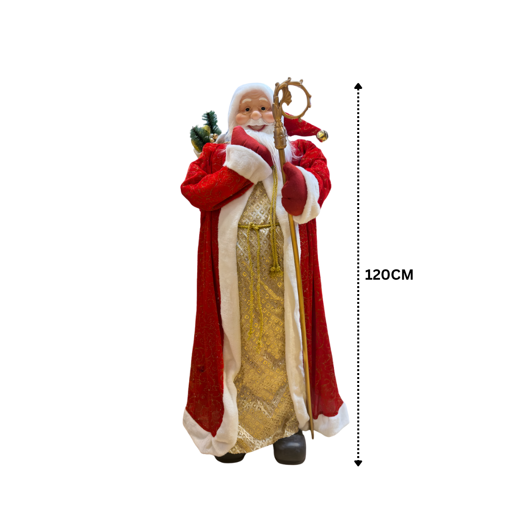 Stately Royal Robes Santa Figure