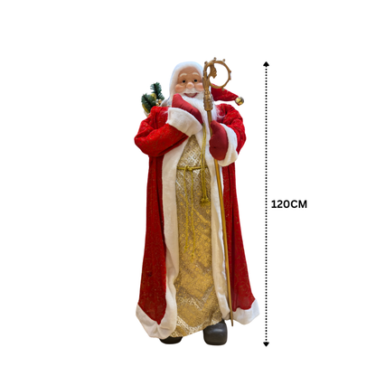 Stately Royal Robes Santa Figure