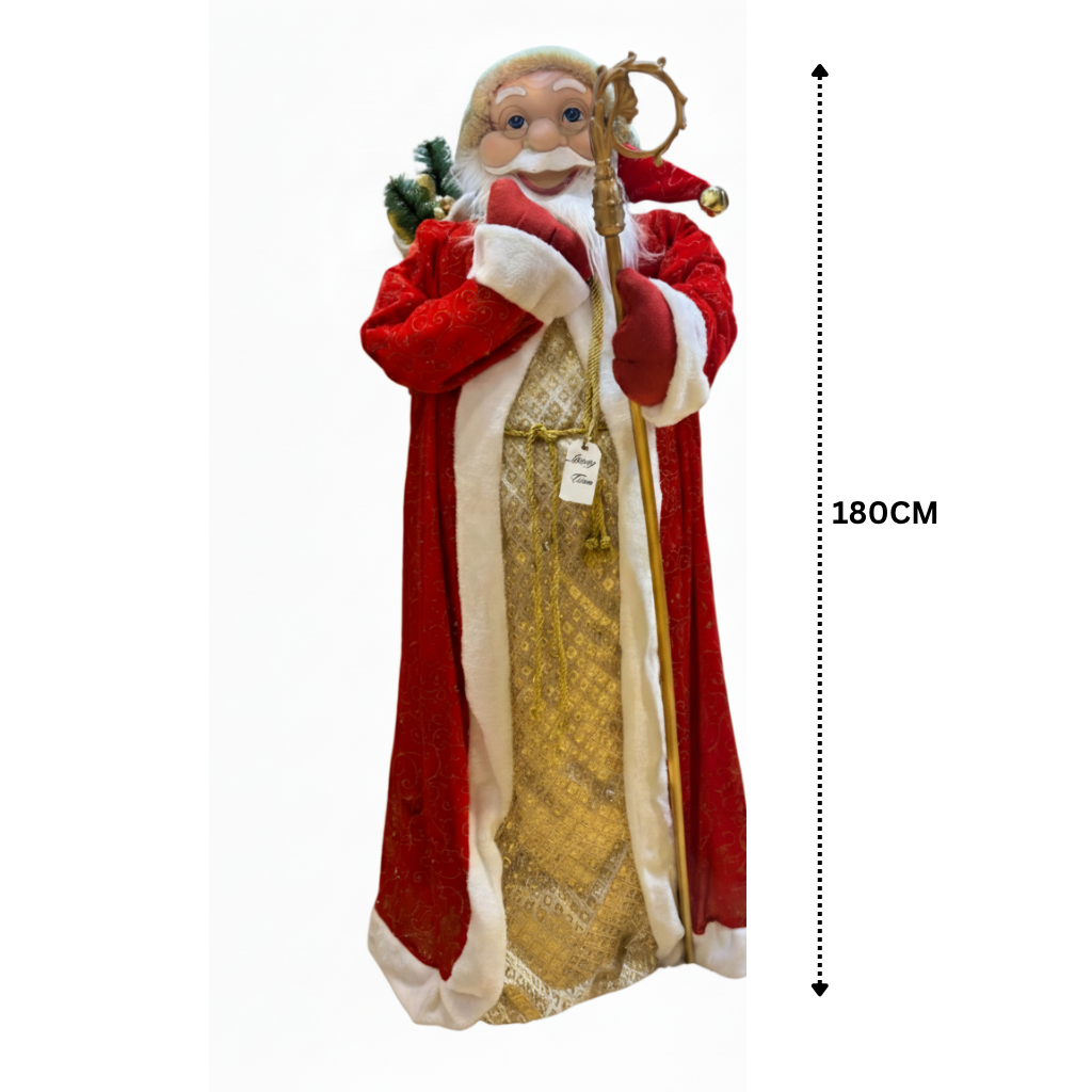 Stately Royal Robes Santa Figure