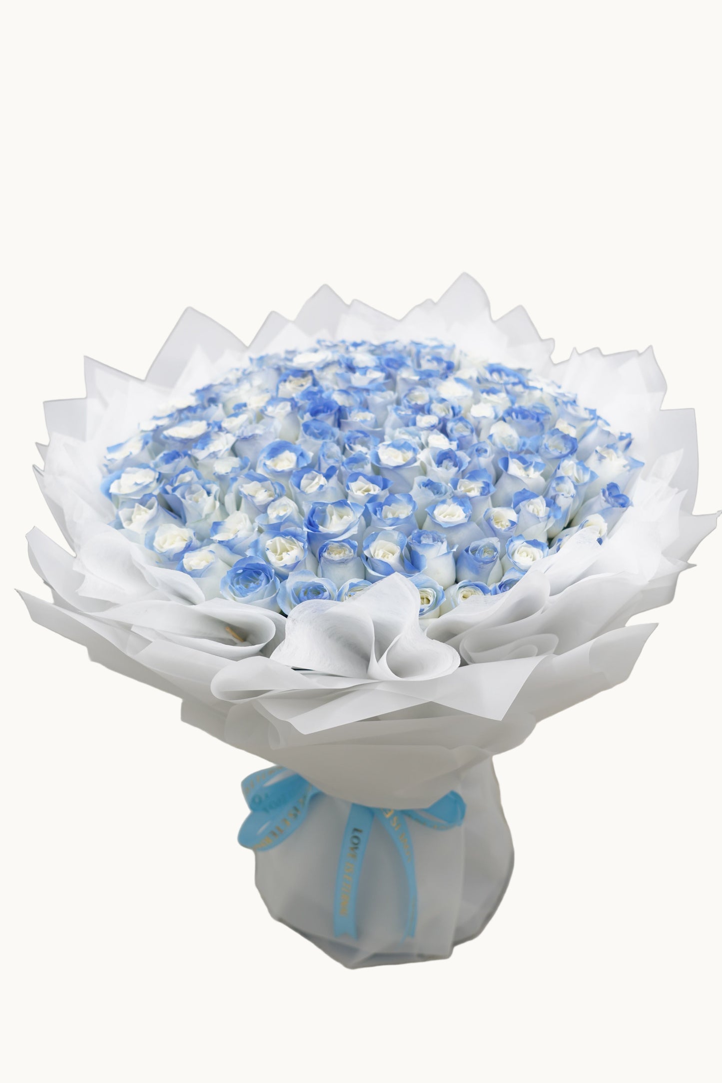 Lite Blue Roses Bouquet