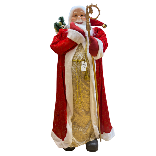 Stately Royal Robes Santa Figure