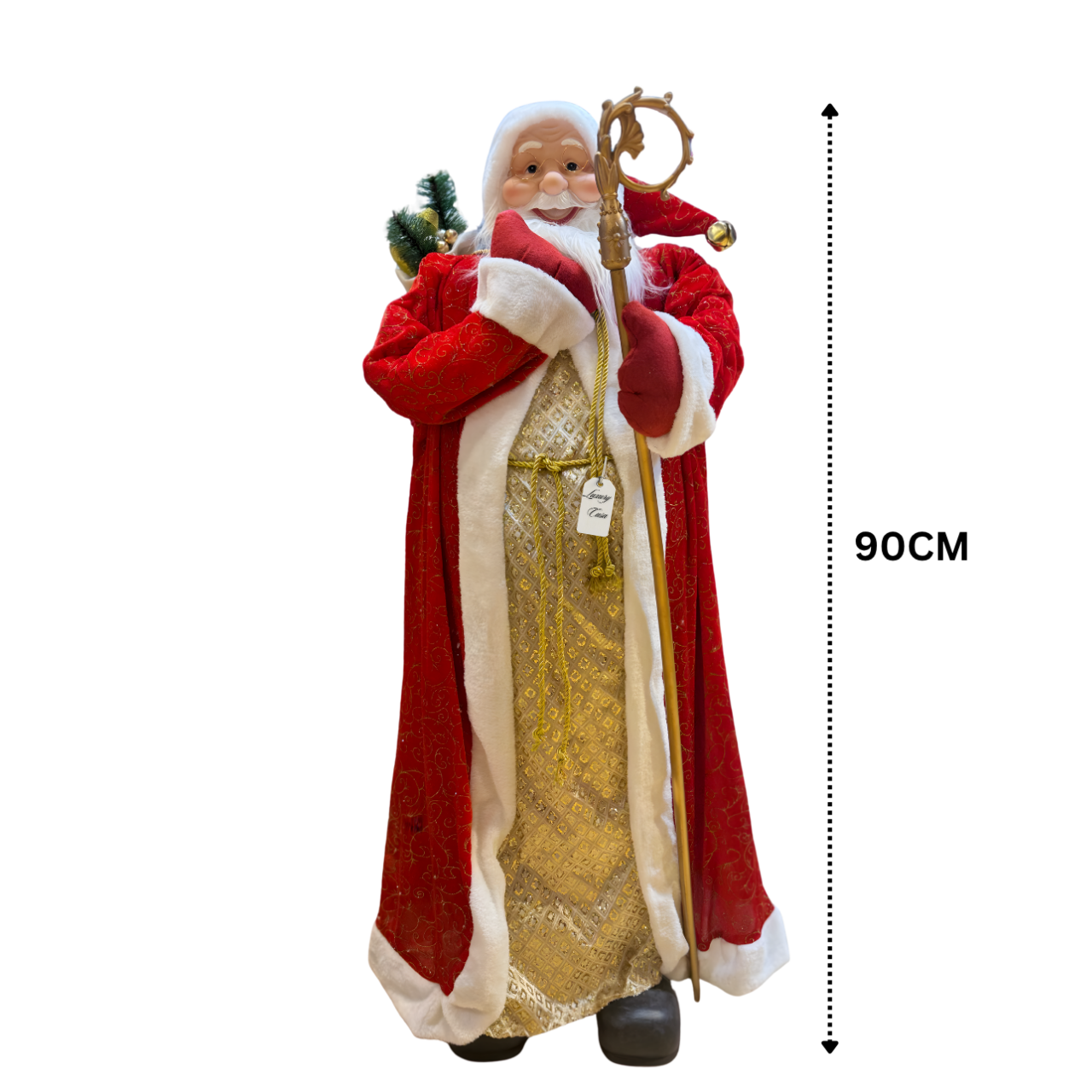 Stately Royal Robes Santa Figure