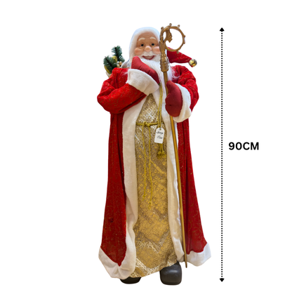 Stately Royal Robes Santa Figure