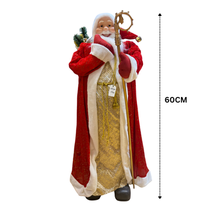 Stately Royal Robes Santa Figure