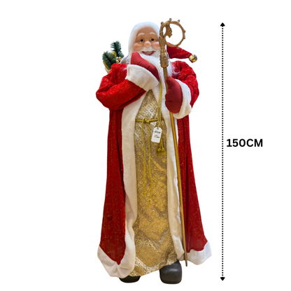 Stately Royal Robes Santa Figure