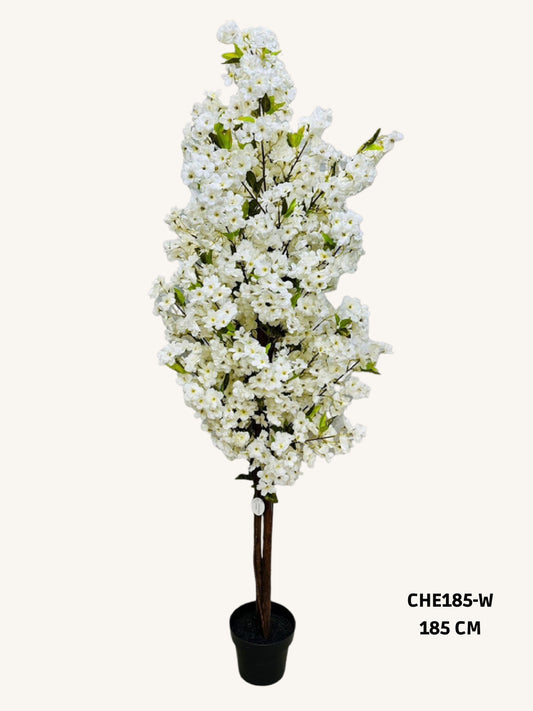 Artificial cherry blossom white