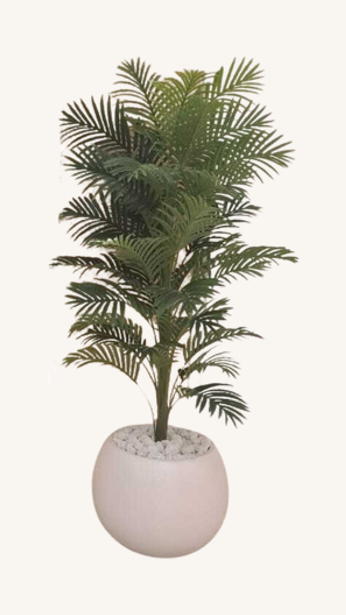 Artificial palm tree - fiber pot