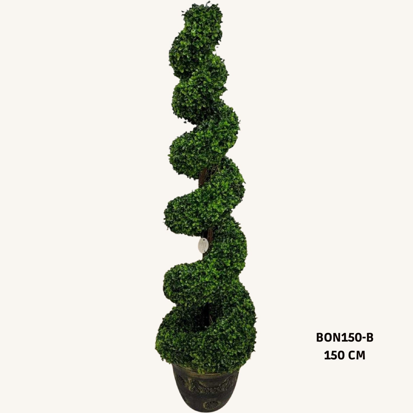 Artificial spiral Topiary