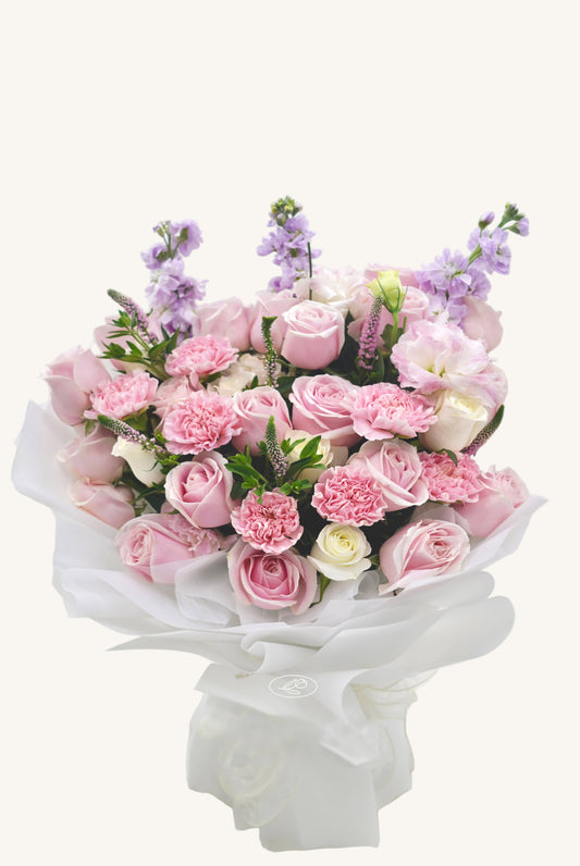 Song Of Spring | Rose Carnation Mixed Bouquet