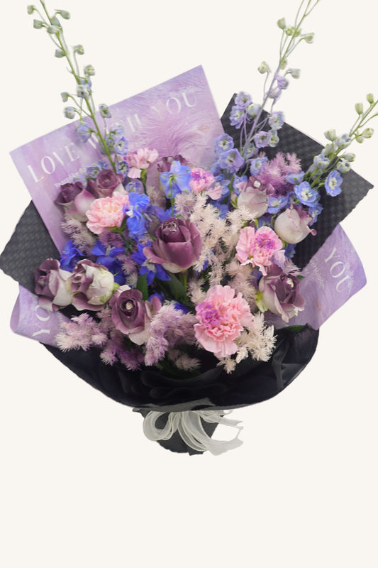Romantic and free | Purple bouquet